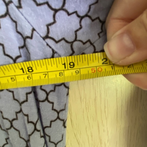 SOMA Soft Blue Geometric Night Dress Sz XS - Picture 6 of 8